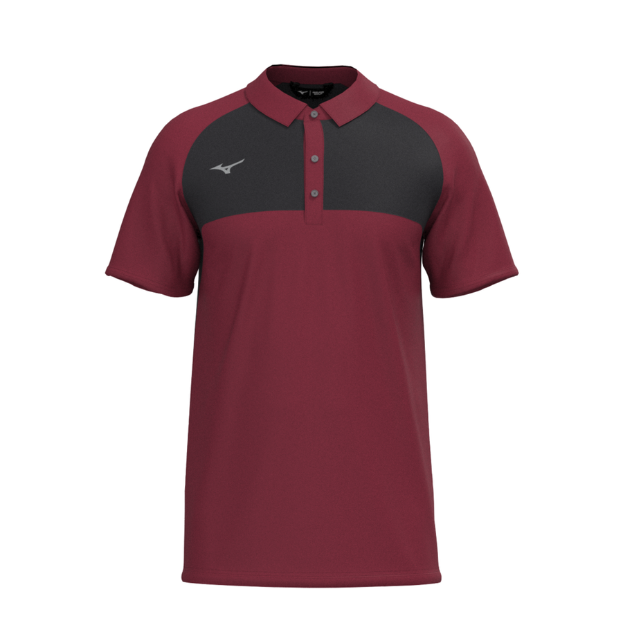 Mizuno Mizuno Contrast Polo Burgundy